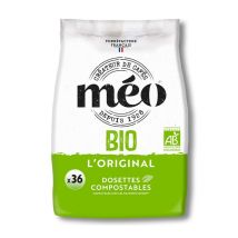 36 dosettes souples Bio - CAFES MEO - Dosette compatible Senseo