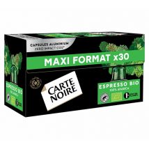 Carte Noire - 30 capsules compatibles Nespresso* Original - Espresso BIO - CARTE NOIRE