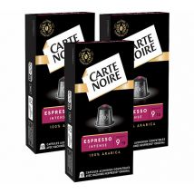 Carte Noire - 30 capsules compatibles Nespresso* Original - Espresso Intense n°9 - CARTE NOIRE
