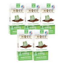 MOKA Ethiopie Organic & Biodegradable Nespresso Compatible capsules x 50 - Ethiopia