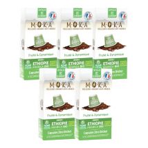 50 Nespresso* Original Compatible Capsules Ethiopia Organic – MOKA - Ethiopia