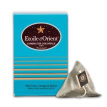Compagnie & Co - 'Étoile D'Orient' flavoured green tea - 25 pyramid bags - Compagnie Coloniale - China