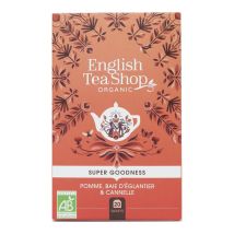 English Tea Shop Super Goodness Organic Apple Rosehip and Cinnamon - 20 tea bags - Sri Lanka