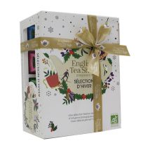 English Tea Shop Organic Holiday White Prism - 12 Pyramid Tea Bags - Christmas Tea