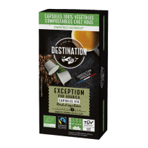 10 Capsules BIO MAX HAVELAAR compatibles Nespresso - DESTINATION - Sélection Verte (Bio)