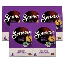Senseo - Pack 200 dosettes souples Extra Corsé - SENSEO