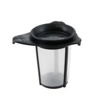 Yo-Yo tea filter made from nylon with black lid by Bodum