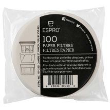 100 x round paper filters for Espro Travel Mug
