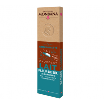 Monbana - Barre chocolat au lait 33% - MONBANA - fleur de sel