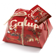 Galup - Panettone avec Pépites de Chocolat Blanc au Caramel - GALUP - 1 kg