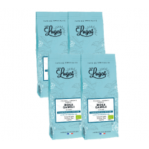 Cafés Lugat - 1 kg - Café en grain - Ethiopie Moka Gamoji Bio - CAFÉS LUGAT