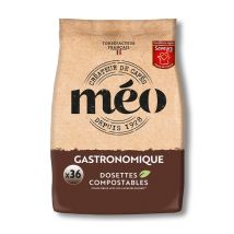 36 dosettes souples Gastronomique - CAFES MEO - Dosette compatible Senseo