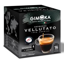 Gimoka - 16 Capsules compatibles A Modo Mio Vellutato - GIMOKA