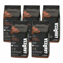 Lavazza Coffee Beans Crema Classica - 5 x 1kg - Big Brand Coffees