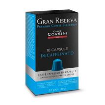 Caffè Corsini - 10 Nespresso* Original Compatible Capsules Gran Riserva Decaffeinated – CORSINI