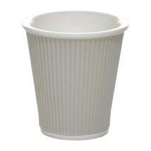 Porcelain cup with wavy silicone band 18cl - Light Grey - Les Artistes Paris - With silicone band