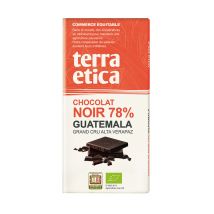 Tablette chocolat Noir 100g - 78% Guatemala - Terra Etica - Biodégradables / Compostables