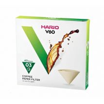 Hario V60 Coffee Filter Papers Size 03 Brown x 40