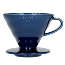 Hario V60 dripper in dark blue ceramic for 1-4 cups
