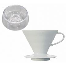 Hario - Pack HARIO V60 drip assist avec dripper V60 blanc 4 tasses