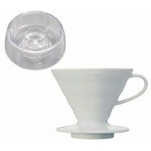 Hario Bundle - V60 Dripper VDC-02 White and Drip Assist PDA-02-T - 4 cups