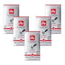 90 dosettes ESE Torréfaction Classico Lungo - Illy - Sélection Rouge (Italien)