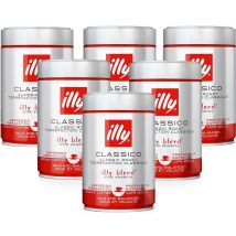 Café Illy - 6 x 250 g - Café moulu - Classico pour expresso - ILLY