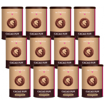 Monbana - Lot Boîtes Cacao Pur 100% Cacao - Vrac 12 x 150 g - MONBANA