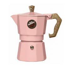 Caffè Vergnano - Pink Moka Pot Women in Coffee