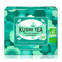 Kusmi Tea Organic Cucumber Mint Green Tea - 20 tea bags - Flavoured Teas/Infusions