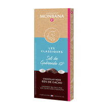 Monbana - Tablette chocolat noir sel de Guérande 80g - Monbana