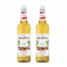 Sirop Monin Noisette - Bouteille plastique - 2 x 1L - Arômes naturels