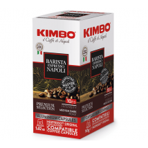 30 capsules compatibles Nespresso Espresso Barista Napoli - KIMBO - Sélection Rouge (Italien)