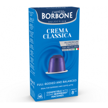 10 capsules compatibles Nespresso* Original Crema classica - CAFFE BORBONE - Sélection Rouge (Italien)