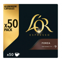 L'Or Espresso - 50 Nespresso* Original Compatible Capsules Forza – L'OR ESPRESSO - Single capsules