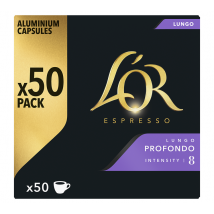L'Or Espresso Lungo Profondo Nespresso Compatible Pods - x50