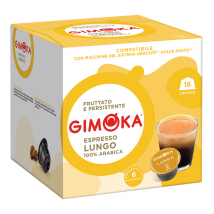 Gimoka - 16 Capsules compatibles Nescafe Dolce Gusto Lungo - GIMOKA