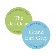 Comptoir Français du Thé - Pack Thé Vert à la menthe Thé des Oasis et Thé Noir Grand Earl Grey - Vrac 2 x 100 g - COMPTOIR FRANÇAIS DU THÉ - Chine