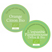 Comptoir Français du Thé - Pack Duo de thés verts Irrésistible pamplemousse et Orange-Citron - Bio - Vrac 2 x 100g - COMPTOIR FRANÇAIS DU THÉ