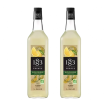 Sirop Citron Bio - Bouteille Verre - 1883 Routin 2 X 1 L