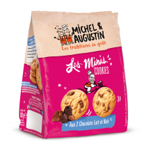 Michel Augustin - Mini Cookies 2 chocolats - Sachet 100 g - MICHEL & AUGUSTIN