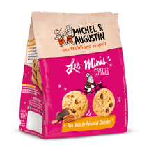 Michel Augustin - Mini Cookies noix de pécan chocolat - Sachet 100 g - MICHEL & AUGUSTIN