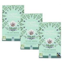 English Tea Shop - Pack Thé vert à la menthe bio - 3 x 20 sachets - ENGLISH TEA SHOP