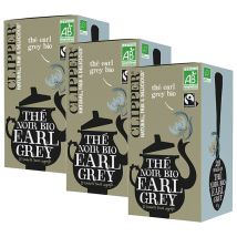 Pack Thé Noir Earl Grey Bio & Equitable - 3 X 20 Sachets - Clipper