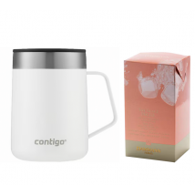MaxiCoffee - Pack thé glacé et isotherme - Mug Streeterville CONTIGO Thé glacé Pêche DAMMANN FRERES - Sans BPA