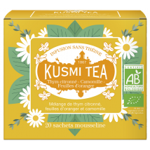 Kusmi Tea Organic Lemon Thyme and Chamomile Herbal Tea x 20 Tea Bags - Flavoured Teas/Infusions