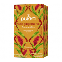 Pukka Organic Herbal Tea Three Ginger x 20 Tea Bags - Flat bags