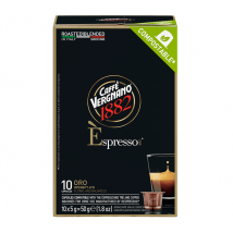 Espresso Oro - compatibles Nespresso - CAFFE VERGNANO - Sélection Rouge (Italien)