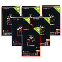 60 capsules compatibles Nespresso* Original Espresso Cremoso - CAFFE VERGNANO - Sélection Rouge (Italien)