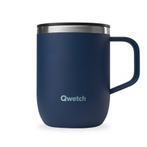 Mug Isotherme Inox Matt Bleu Nuit - 35 Cl - Qwetch